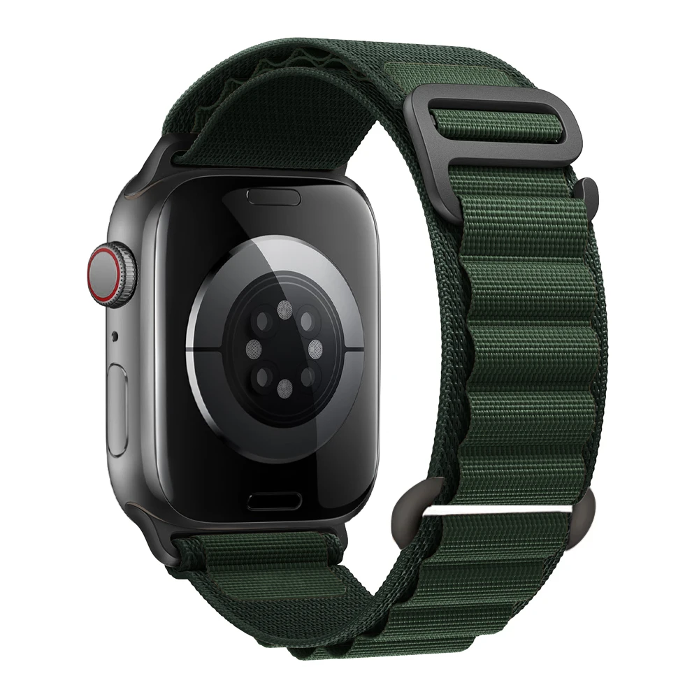 for Apple watch Straps 45mm 46mm 49mm 42mm iwatch Band 44mm 40mm Nylon Alpine bracelet correa Series 10 9 8 7 6 11 12 SE Ultra 4