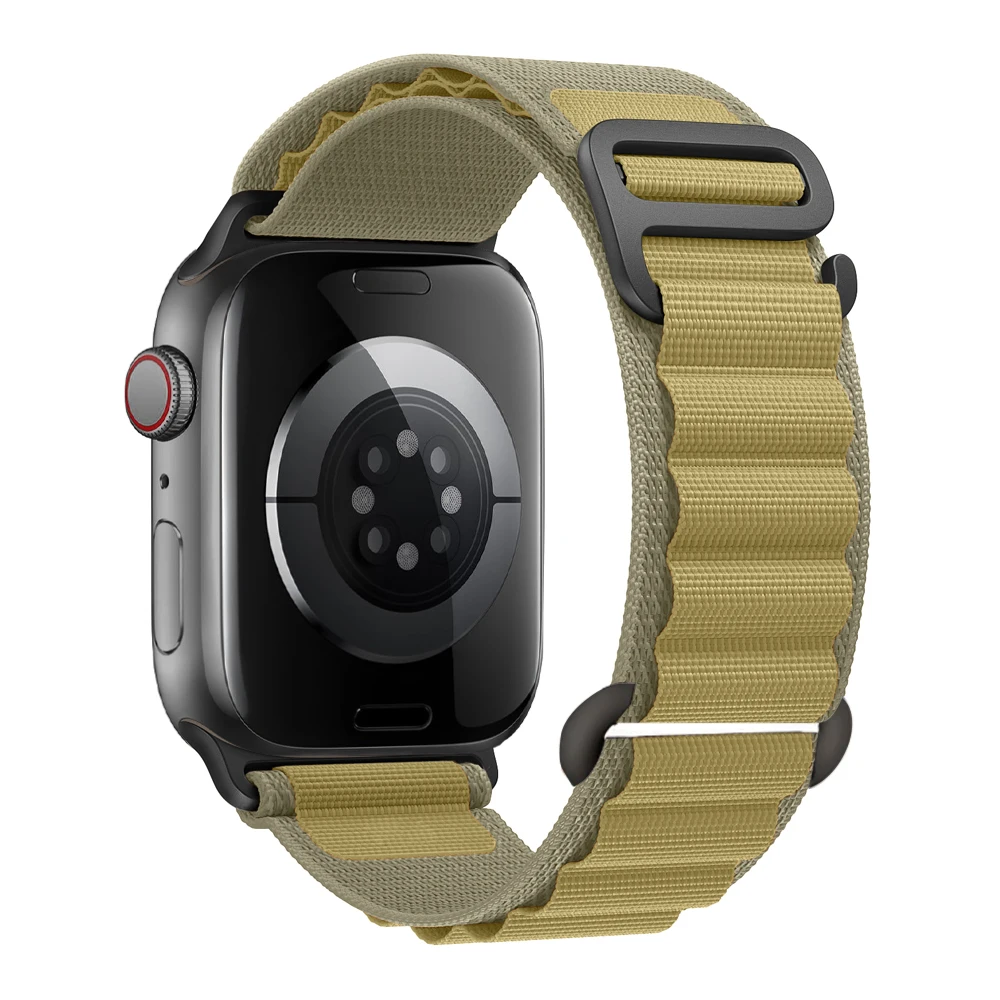 for Apple watch Straps 45mm 46mm 49mm 42mm iwatch Band 44mm 40mm Nylon Alpine bracelet correa Series 10 9 8 7 6 11 12 SE Ultra 4
