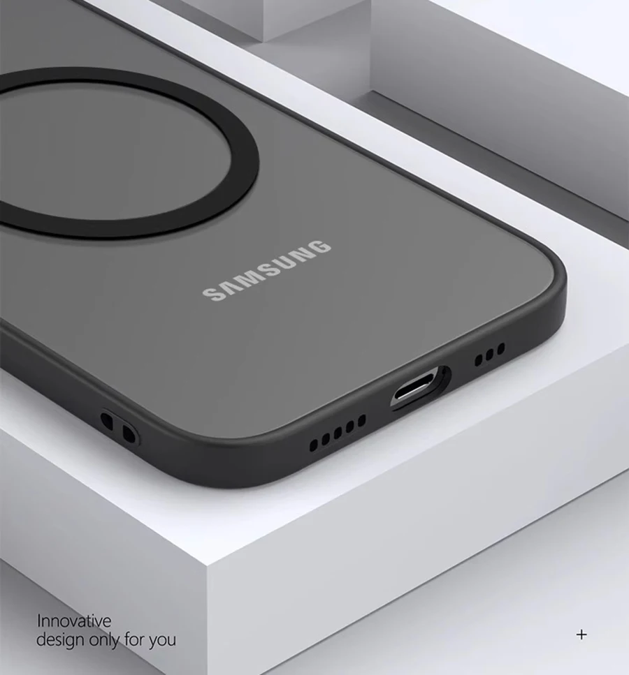 S26 S25 Ultra Plus Case Armor Matte Magnetic For Samsung Galaxy S26 S25 S24 S23 Ultra Plus Cases Frosted Wireless Charge Cover