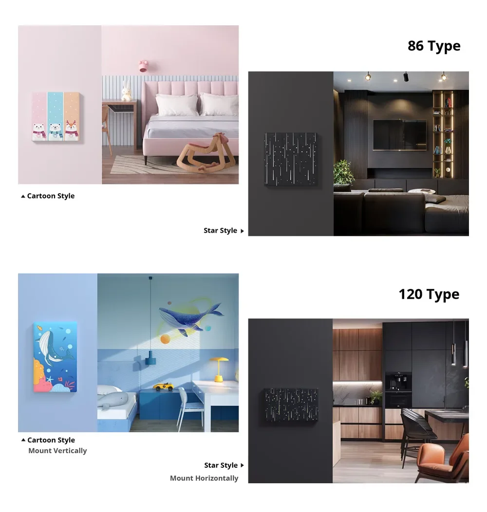 SONOFF Ultimate T5 Smart Wall Switch TX Full Touch Access LED Light Edge Multi-Sensory EWeLink Remote Control Via Alexa Google
