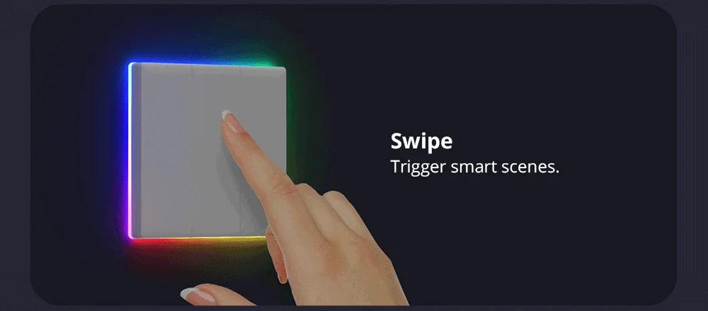 SONOFF Ultimate T5 Smart Wall Switch TX Full Touch Access LED Light Edge Multi-Sensory EWeLink Remote Control Via Alexa Google