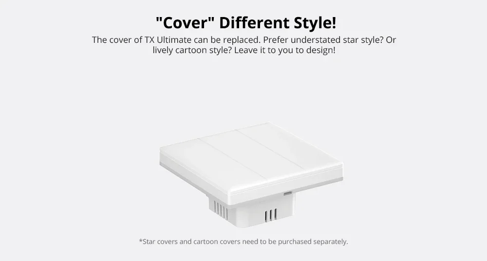 SONOFF Ultimate T5 Smart Wall Switch TX Full Touch Access LED Light Edge Multi-Sensory EWeLink Remote Control Via Alexa Google