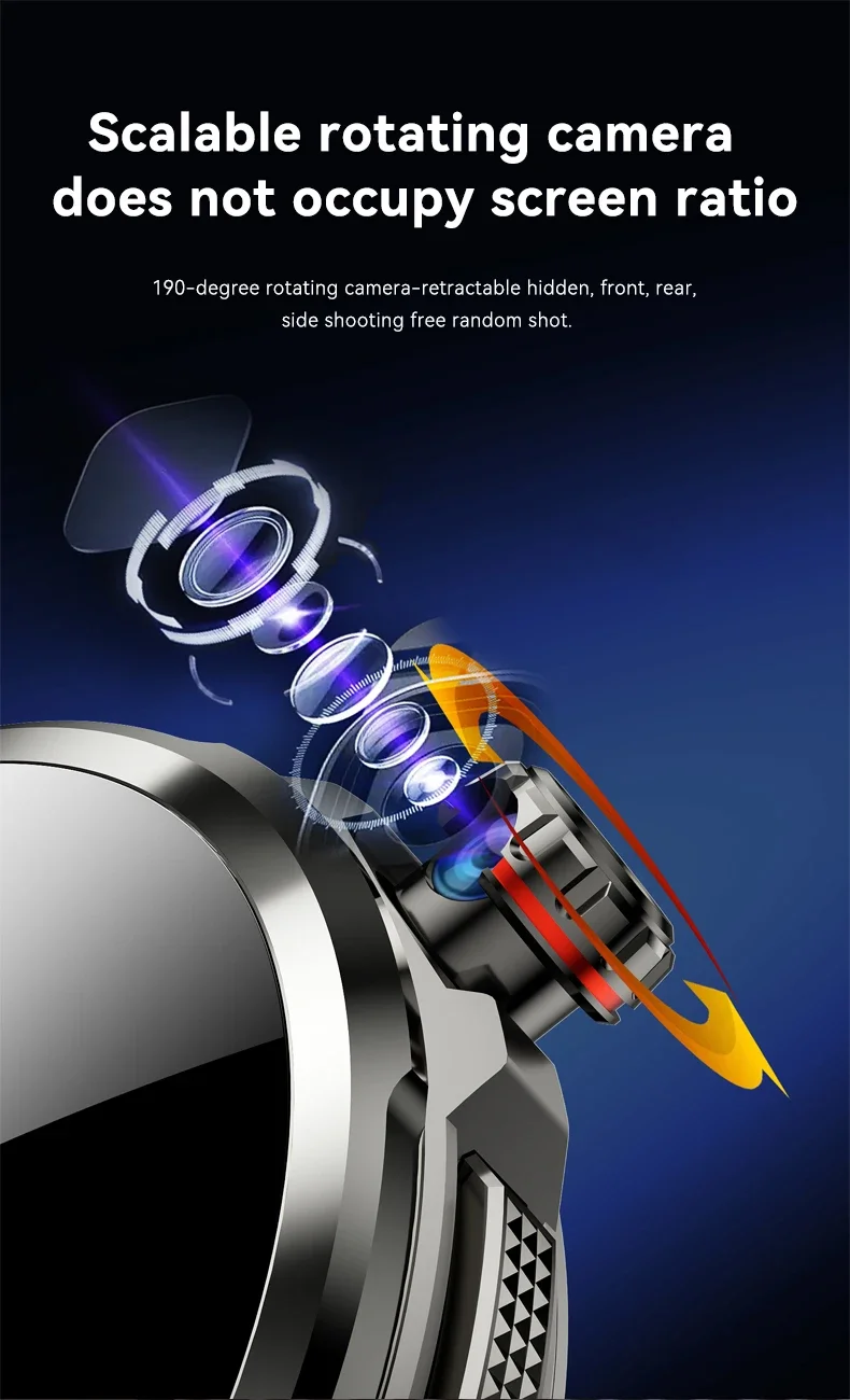 4G Full Network GPS Smart Watch 720*720 AMOLED 2100mah 16GB+256GB RAM Camera Video Call WIFI Google APPS Download 5G Smartwatch
