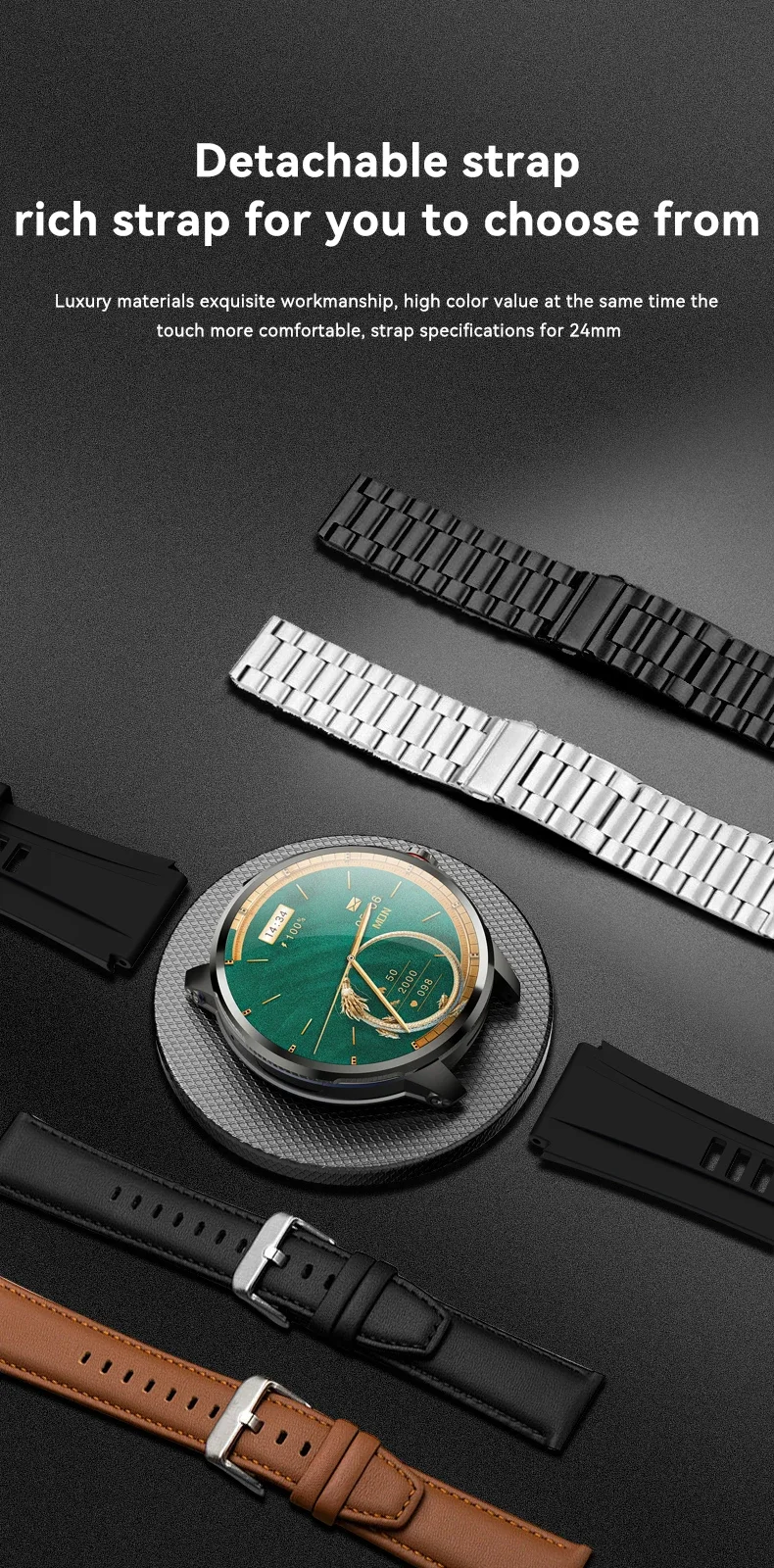 4G Full Network GPS Smart Watch 720*720 AMOLED 2100mah 16GB+256GB RAM Camera Video Call WIFI Google APPS Download 5G Smartwatch