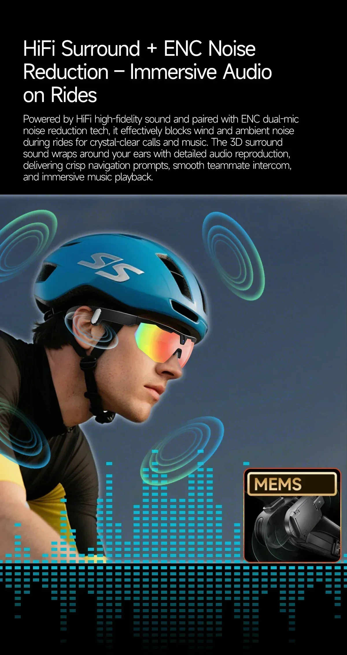 Outdoor Sports Sunglasses 2026 New Smart Cycling Glasses BT Call AI Translation AI Conversation 32MP HD Photo 8MP HD Camera