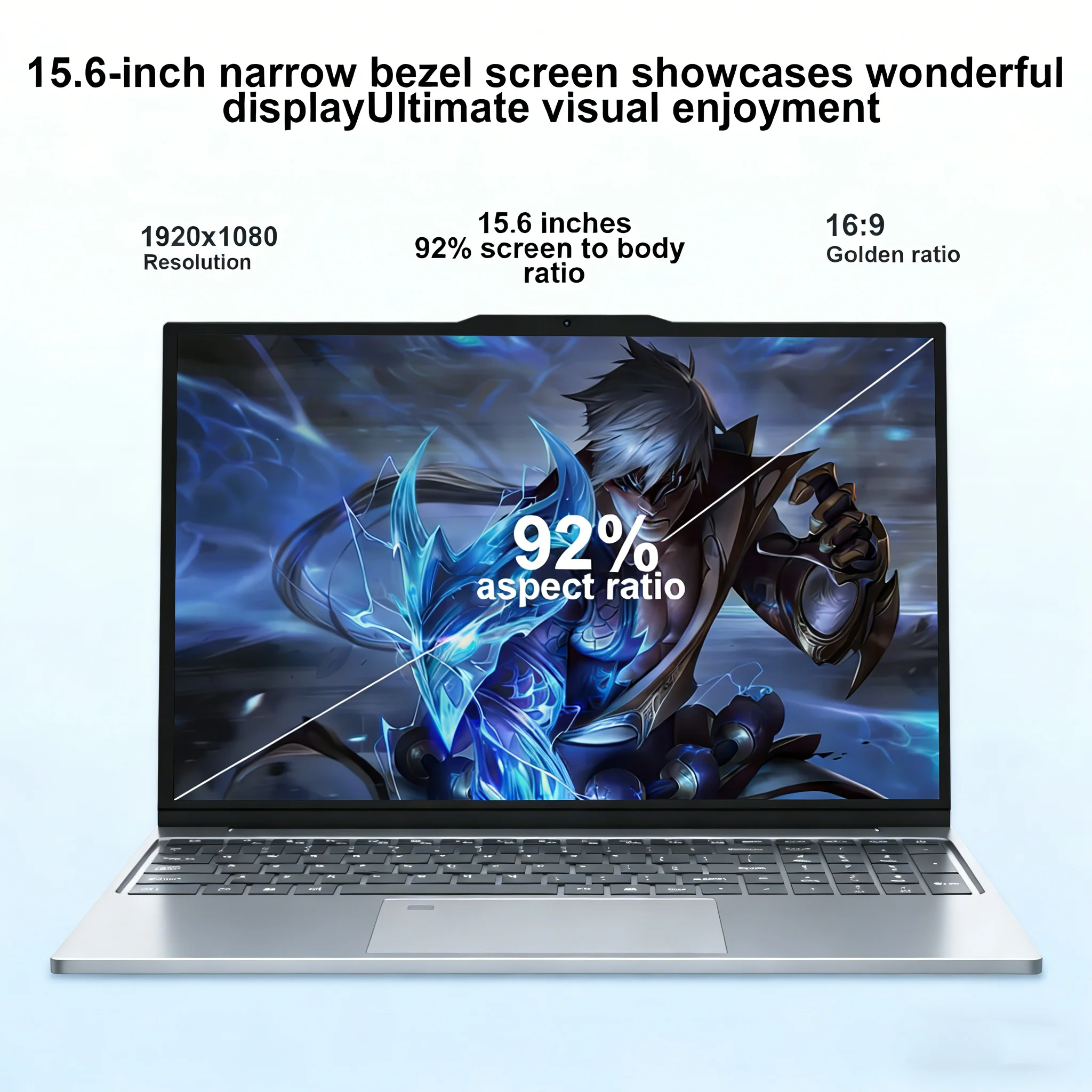 15.6 inch Laptop Computer PC Intel Core I9-10980HK Laptops 16GB RAM 1TB 2TB SSD Portable I9 Laptop Notebook Windows 11