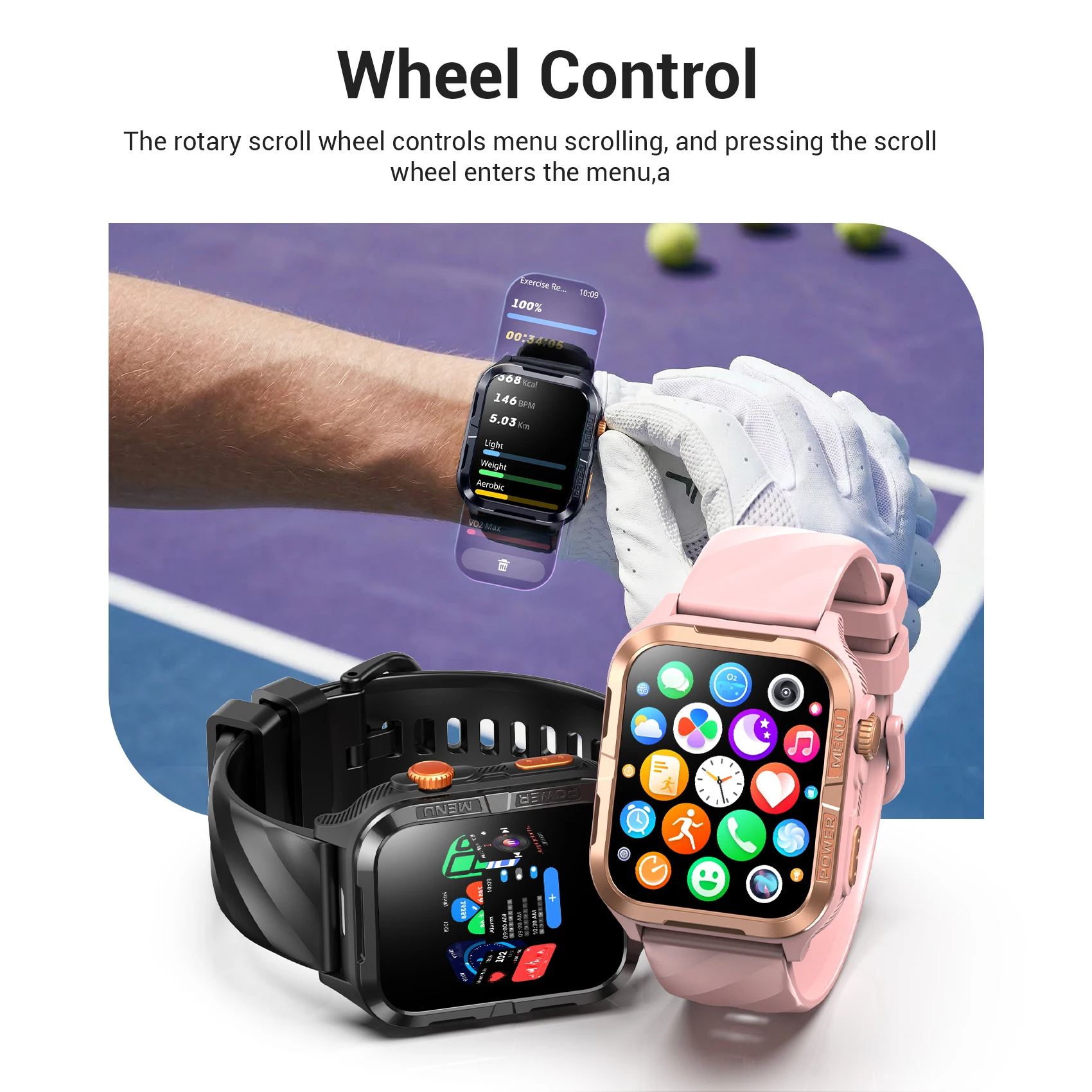 【World premiere】Blackview W10 PRO Smart watch 1.83" Display Outdoor GPS DA GPT 600mAh with LED Flashlight Bluetooth Calling