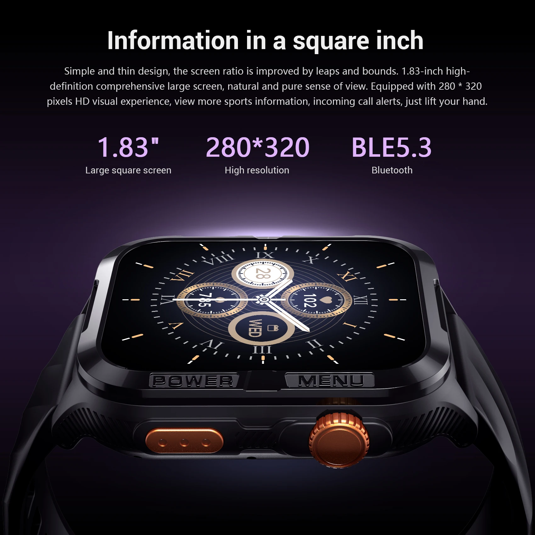 【World premiere】Blackview W10 PRO Smart watch 1.83" Display Outdoor GPS DA GPT 600mAh with LED Flashlight Bluetooth Calling