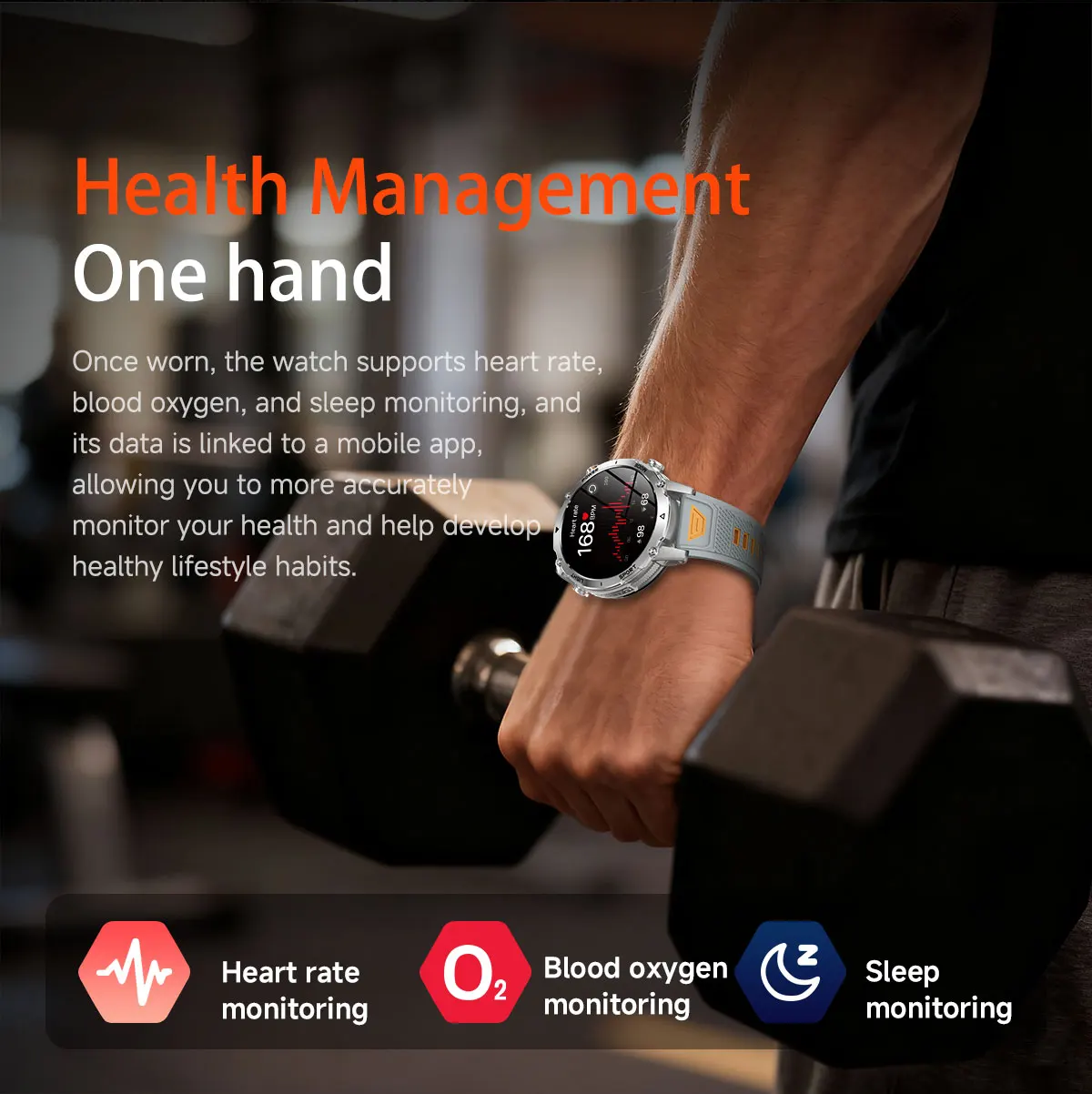Military TANK Smart Watch 1400mAh Big Battery 10ATM Waterproof Rugged Outdoor SOS Alert Heart Rate Fitness Trackr Smart Bracelet