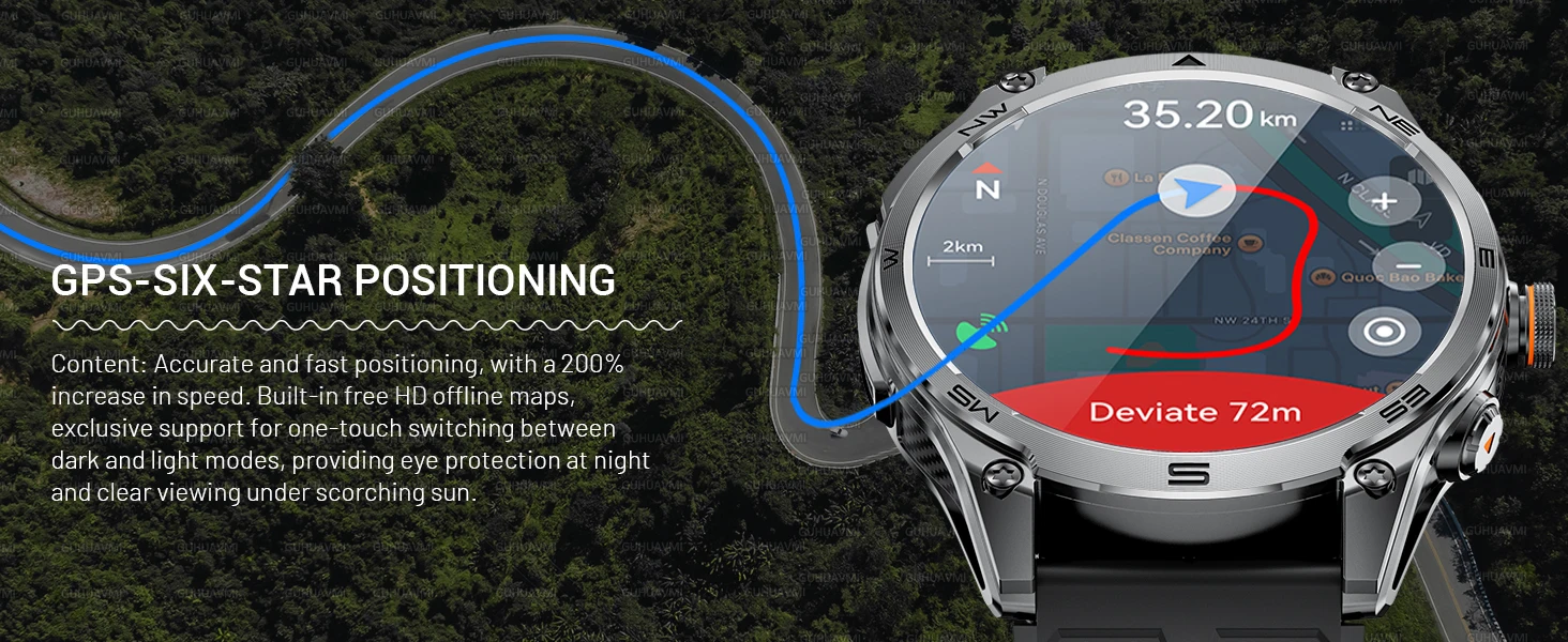 2026New ULtra Military Grade 1000mAh Battery SmartWatch Built in GPS Compass 10ATM Waterproof Sports 1.73 AMOLED Smart watch Men