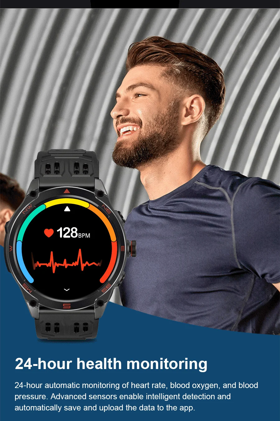 2026New ULtra Military Grade 1000mAh Battery SmartWatch Built in GPS Compass 10ATM Waterproof Sports 1.73 AMOLED Smart watch Men