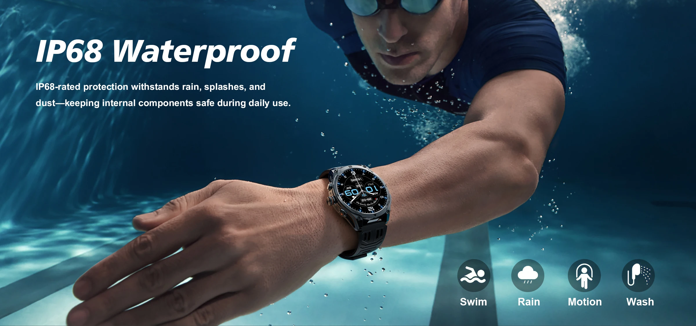 2026New ULtra Military Grade 1000mAh Battery SmartWatch Built in GPS Compass 10ATM Waterproof Sports 1.73 AMOLED Smart watch Men