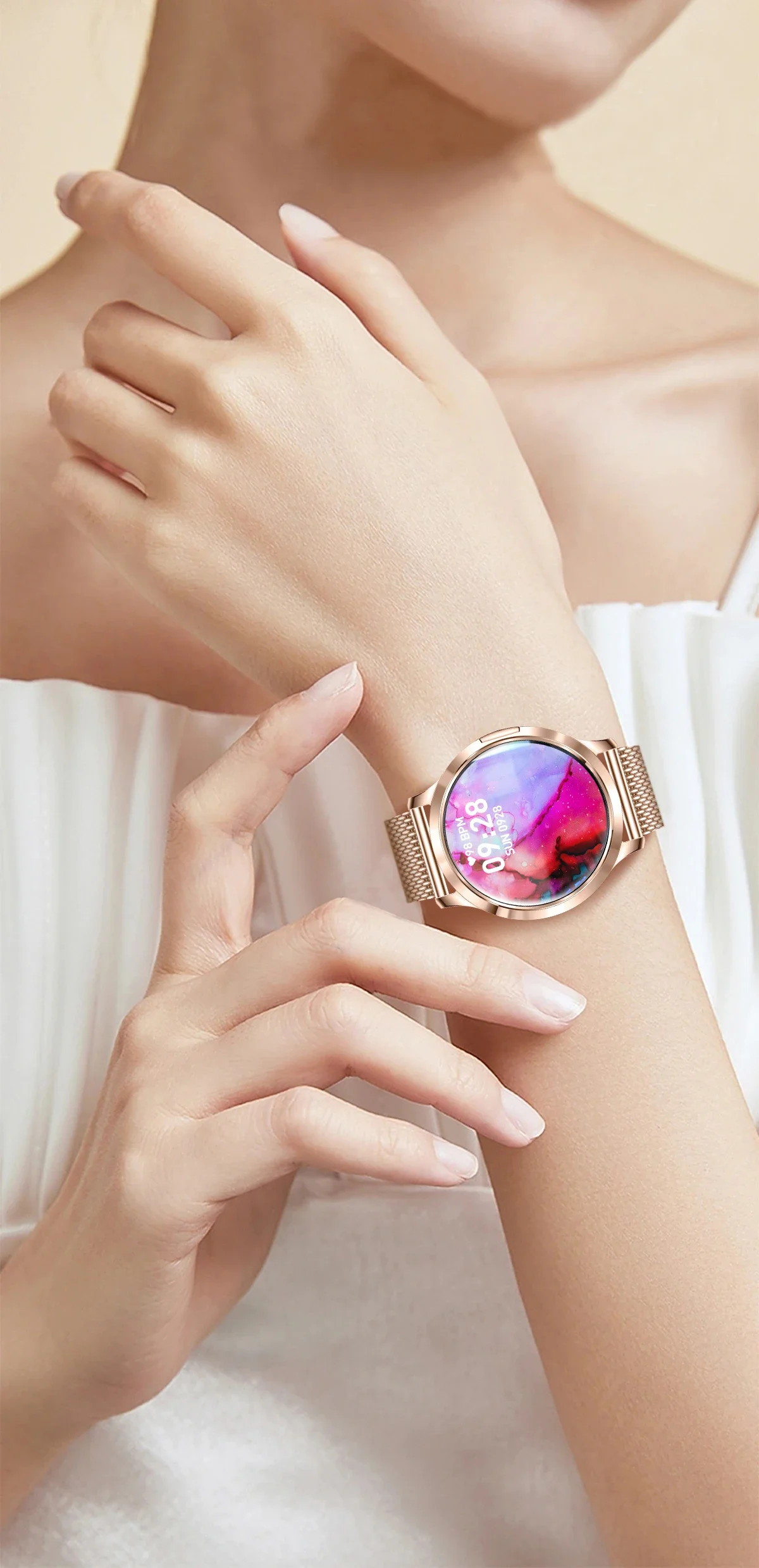 2026 New Ultra-thin Smart Watch For Women 466*466 AMOLED Display Sports Watches BT Call Digital Health Tracker Ladies Smartwatch