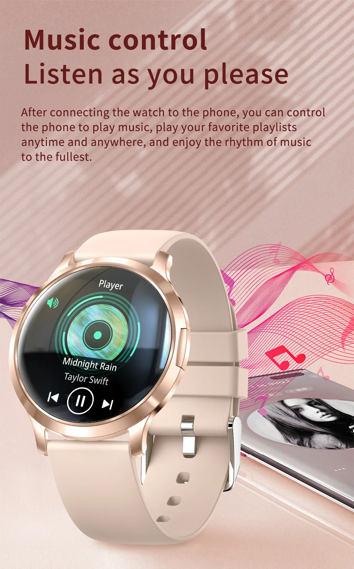 2026 New Ultra-thin Smart Watch For Women 466*466 AMOLED Display Sports Watches BT Call Digital Health Tracker Ladies Smartwatch