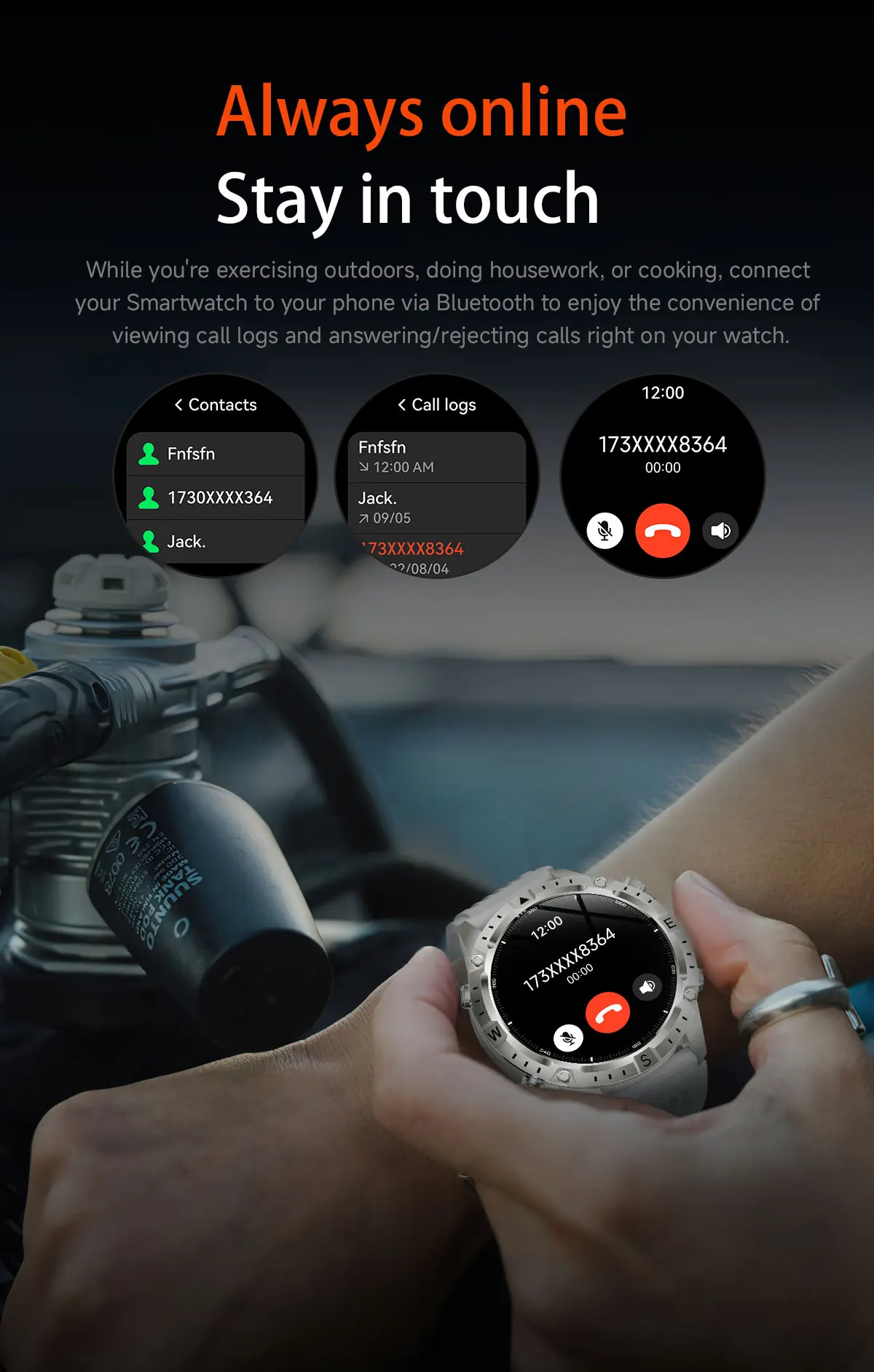 2026 New Army grade TANK GPS Offline Maps Smart Watch 10ATM Waterproof Sports Compass Heart rate HD Bluetooth call Smart watch