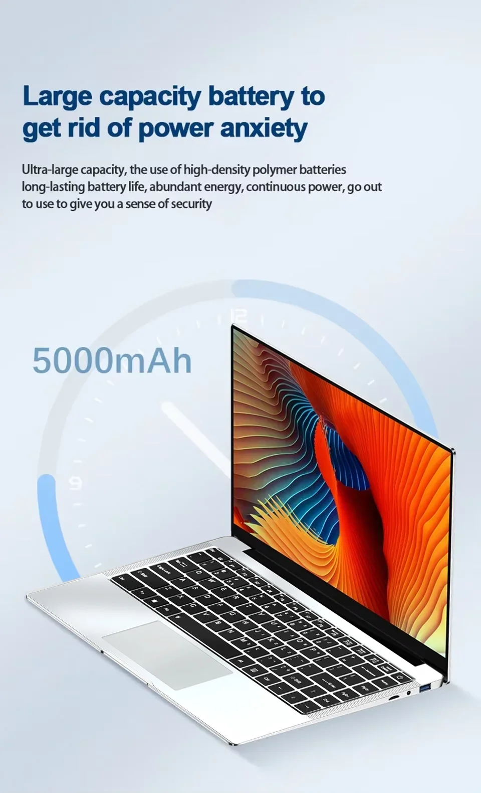 14.1' Laptop Computer Windows 11 Intel Atom X7 A3950 Notebook PC Gamer 12GB RAM 512GB 1TB SSD 1920*1080 Office Computer