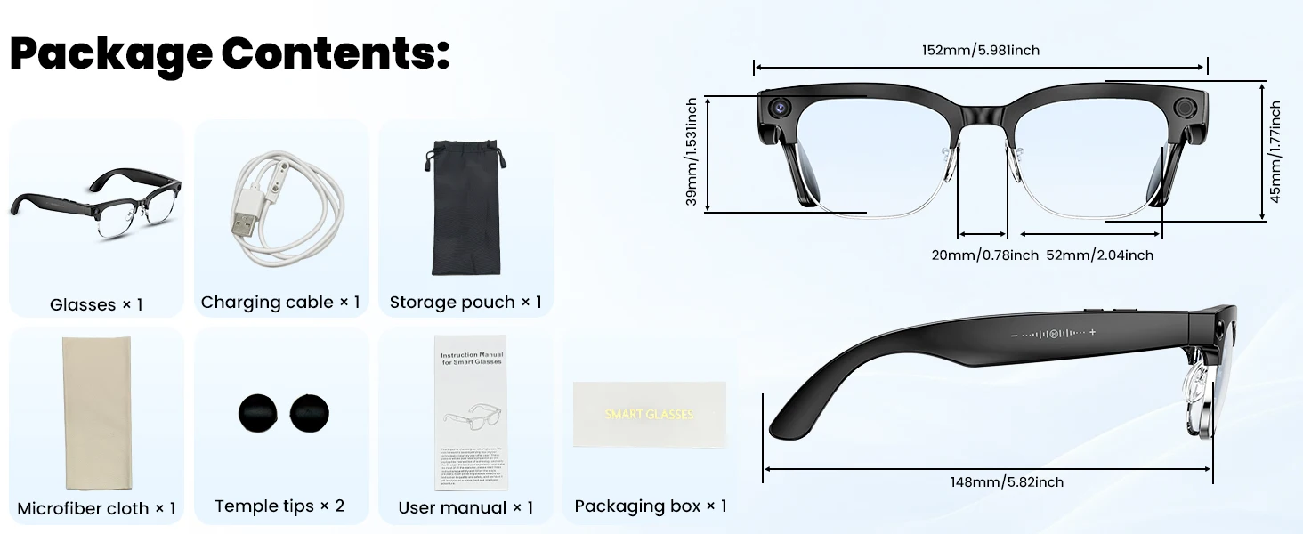 2026 New 4K HD 800W Smart AI Glasses Men 120+Language Translation Video record Take photos Chat GPT Call Music Sunglasses Women