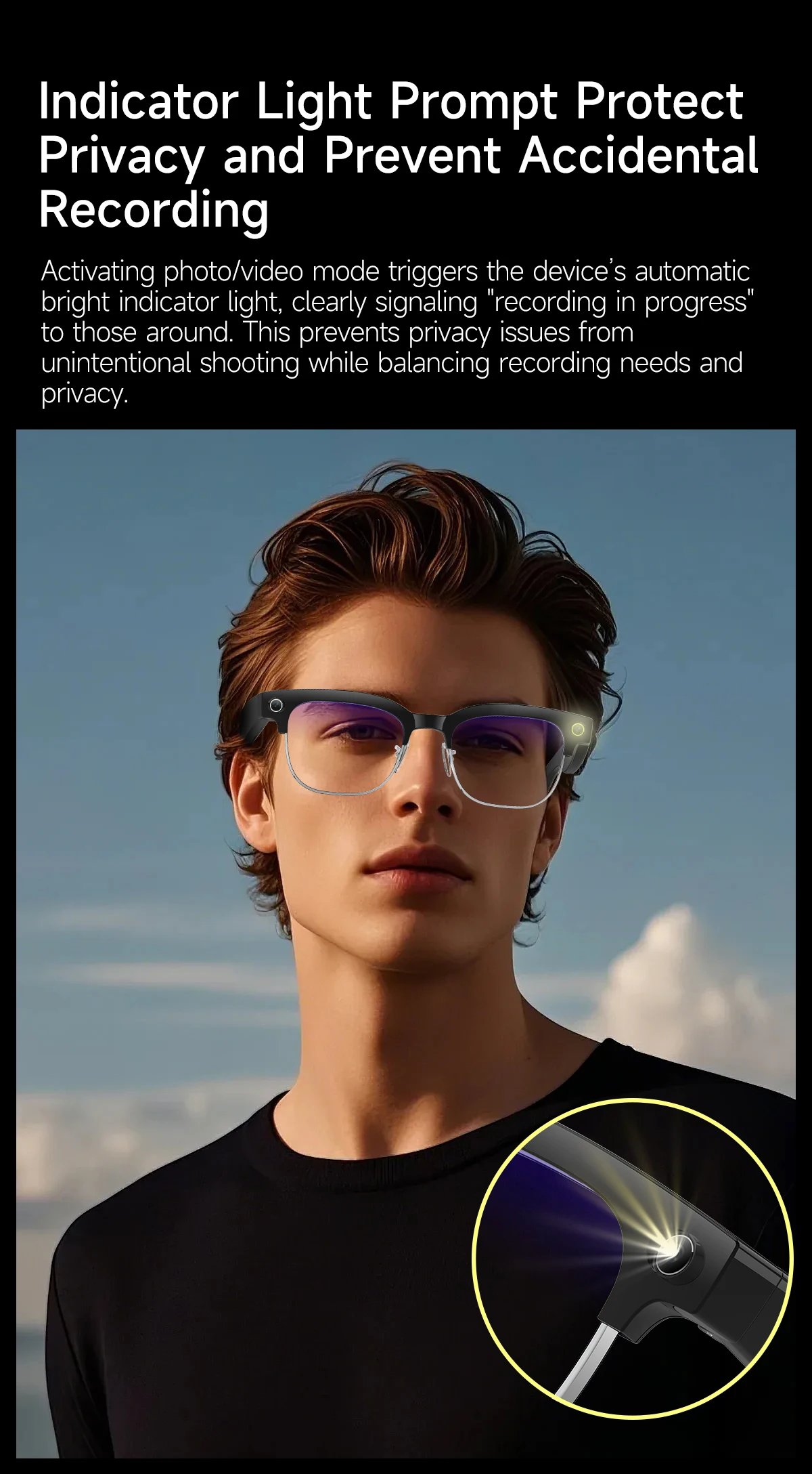 2026 New 4K HD 800W Smart AI Glasses Men 120+Language Translation Video record Take photos Chat GPT Call Music Sunglasses Women