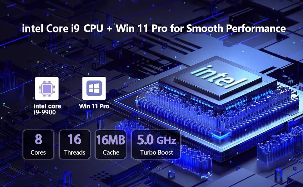 Windows 11 Pro Portable Notebook Intel Core I9-9900 15.6 inch Laptop Computer HD Screen 16GB RAM 1TB 2TB SSD Laptops PC