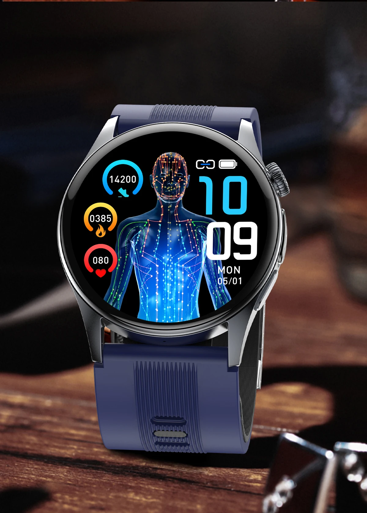 2026 New Air Pump Airbag Smart Watch High Precision Dynamic Blood Pressure Monitor ECG Heart Rate Health Smart watch For Adult