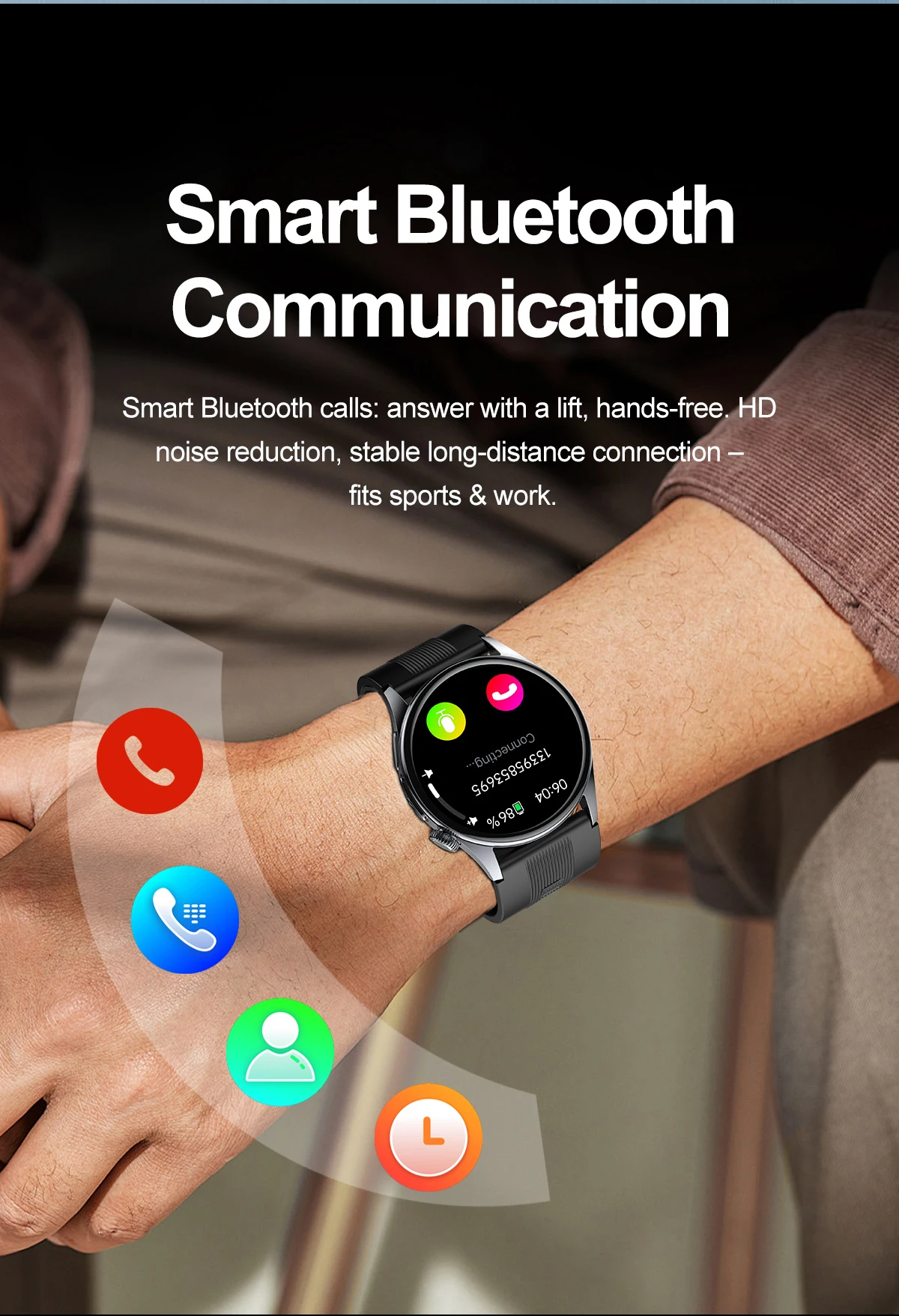 2026 New Air Pump Airbag Smart Watch High Precision Dynamic Blood Pressure Monitor ECG Heart Rate Health Smart watch For Adult
