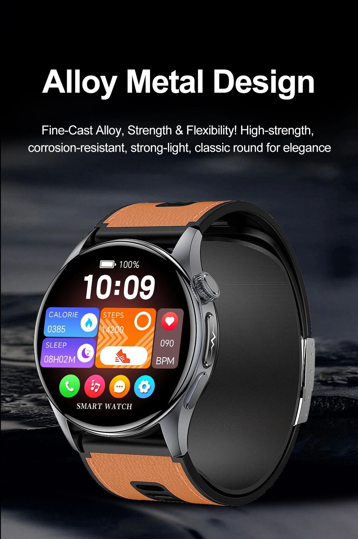 2026 New Air Pump Airbag Smart Watch High Precision Dynamic Blood Pressure Monitor ECG Heart Rate Health Smart watch For Adult