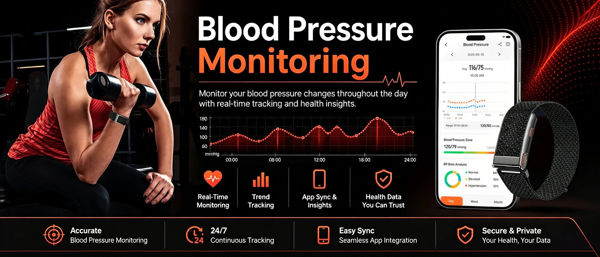 Newly Men Women Smart Band ECG Blood Pressure Uric Acid Monitor 3ATM Waterproof Sports Fitness Tracker Bracelet For Android iOS