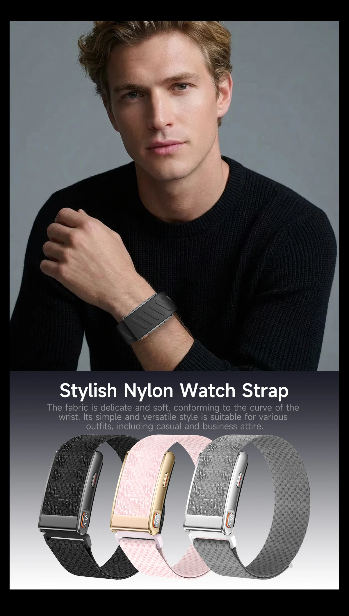 Newly Men Women Smart Band ECG Blood Pressure Uric Acid Monitor 3ATM Waterproof Sports Fitness Tracker Bracelet For Android iOS