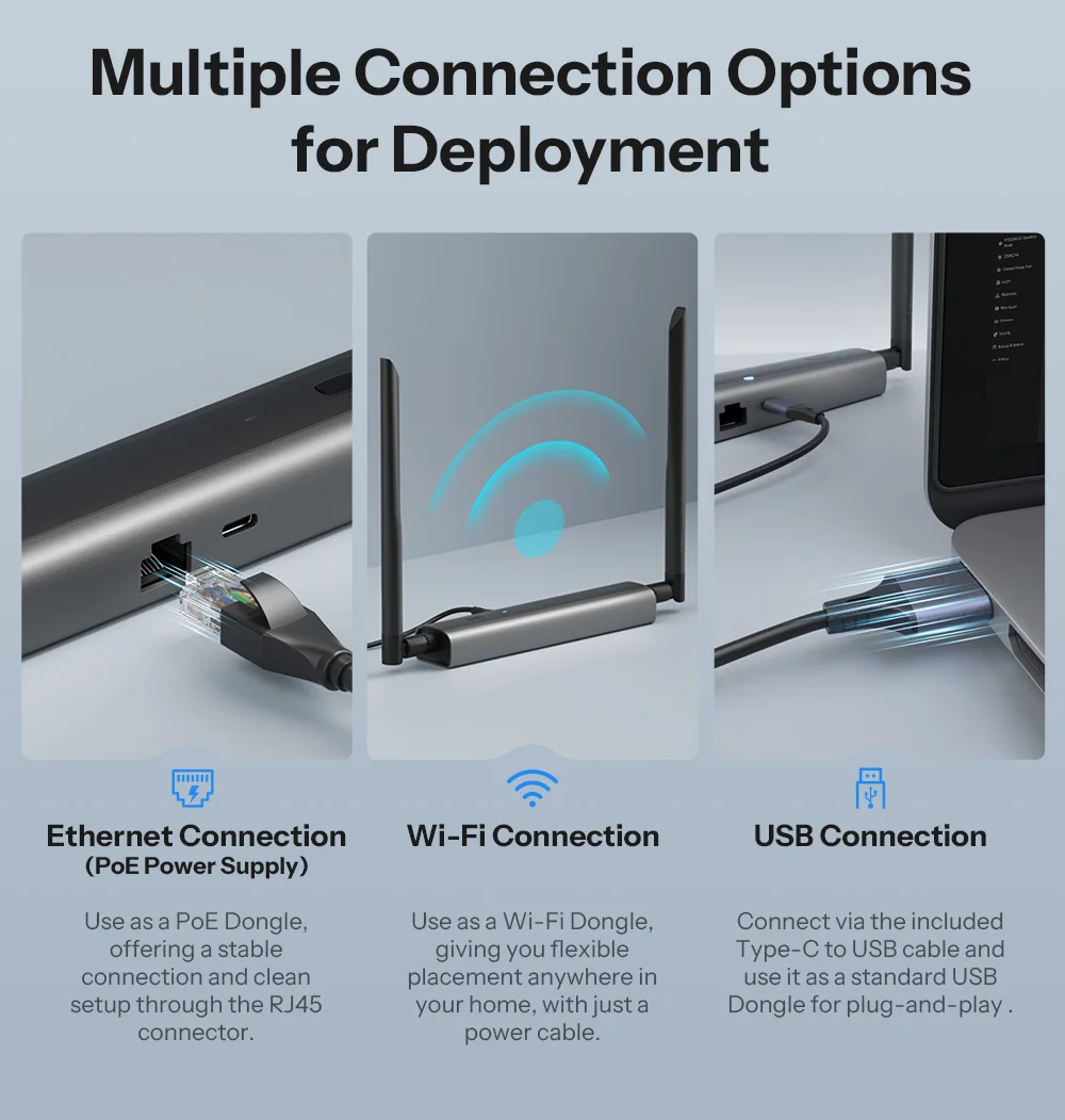 SONOFF Dongle-MZG23 Z-Wave 800 PoE Dongle Max EFR32ZG23 ESP32D0WDR2 Dual-Chip Supports Ethernet Wi-Fi USB With Z-Wave Long Range