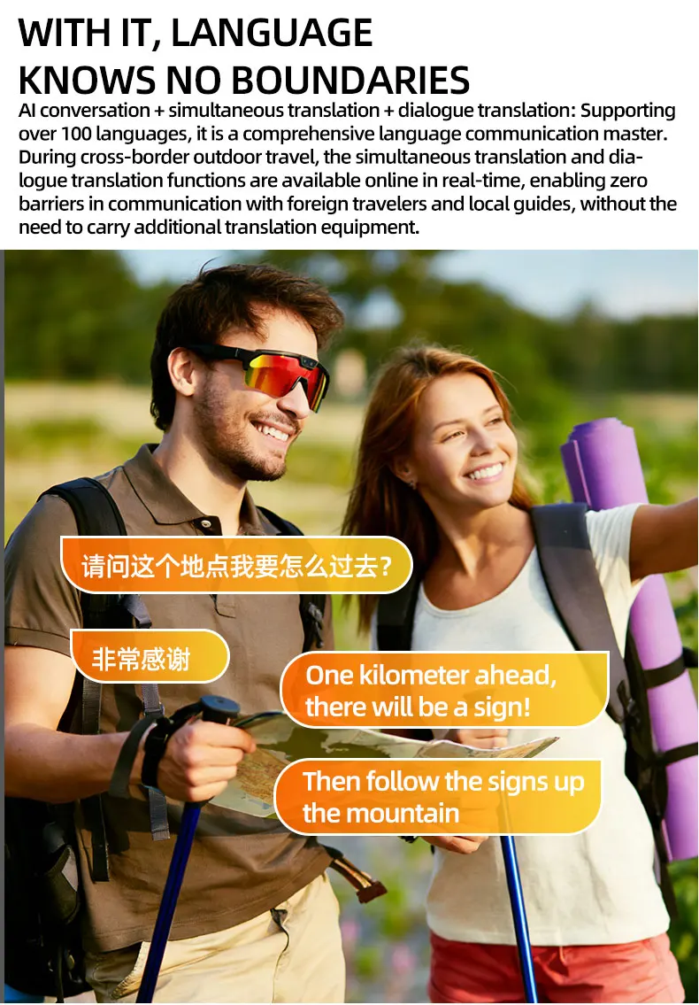 2026 Upgrade Smart Glasses with 8MP Photo&Video Camera AI Assistant Recognition Translation EIS Bluetooth Audio Sunglasses Men