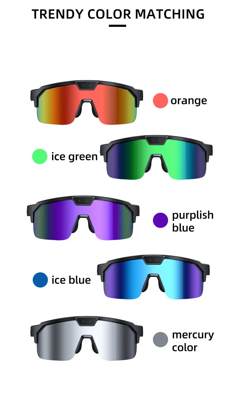 2026 Upgrade Smart Glasses with 8MP Photo&Video Camera AI Assistant Recognition Translation EIS Bluetooth Audio Sunglasses Men