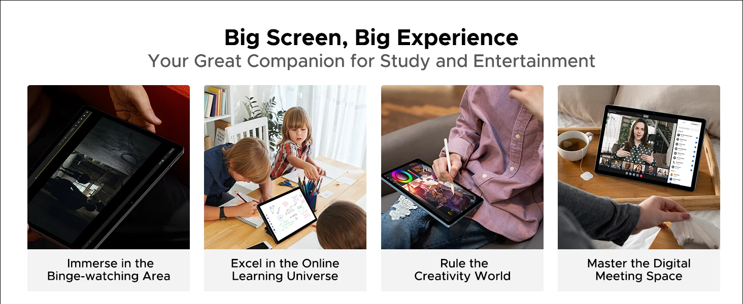 Doogee U11 Android 16 2-in-1 Smart Tablet Pc Gemini Ai 16Gb Ram(4+12) 128Gb Rom 8580Mah Battery Dual Speaker Supports Widevine L1 11" Ultra-Clear 90Hz Display Tablet Pc