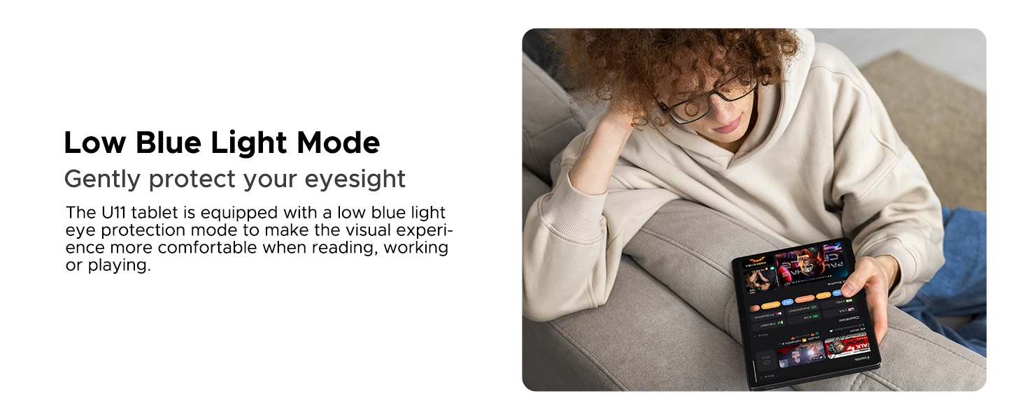 Doogee U11 Android 16 2-in-1 Smart Tablet Pc Gemini Ai 16Gb Ram(4+12) 128Gb Rom 8580Mah Battery Dual Speaker Supports Widevine L1 11" Ultra-Clear 90Hz Display Tablet Pc
