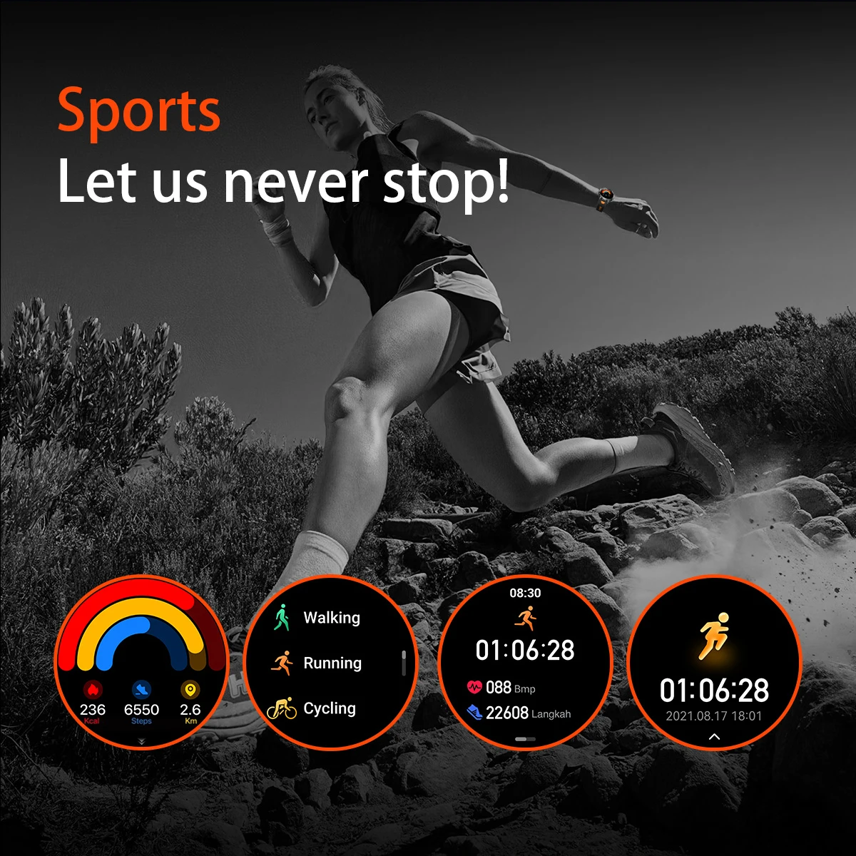 LIGE 2026 Military 1400mAh Battery Smart Watch Men Outdoor Flashlight IP68 Waterproof Heart Rate Bluetooth Call Sports Bracelets