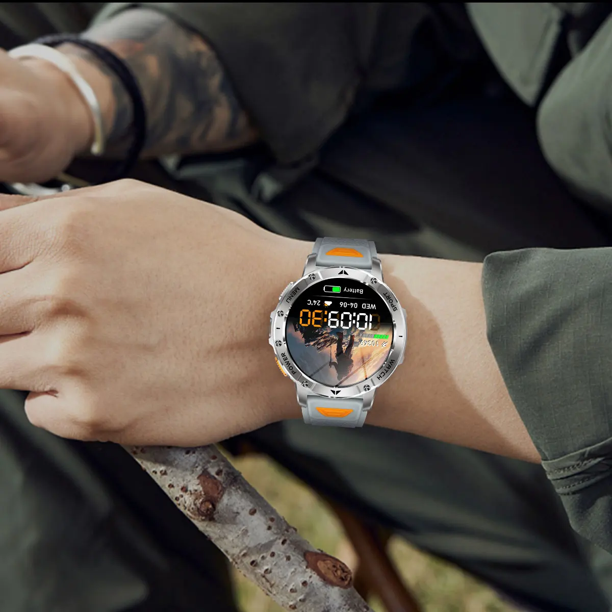 2026 New Military Outdoor Smart Watch Men 10ATM Waterproof Diving Heart Rate Monitor LED Flashlight Bluetooth Call Fitness Watch