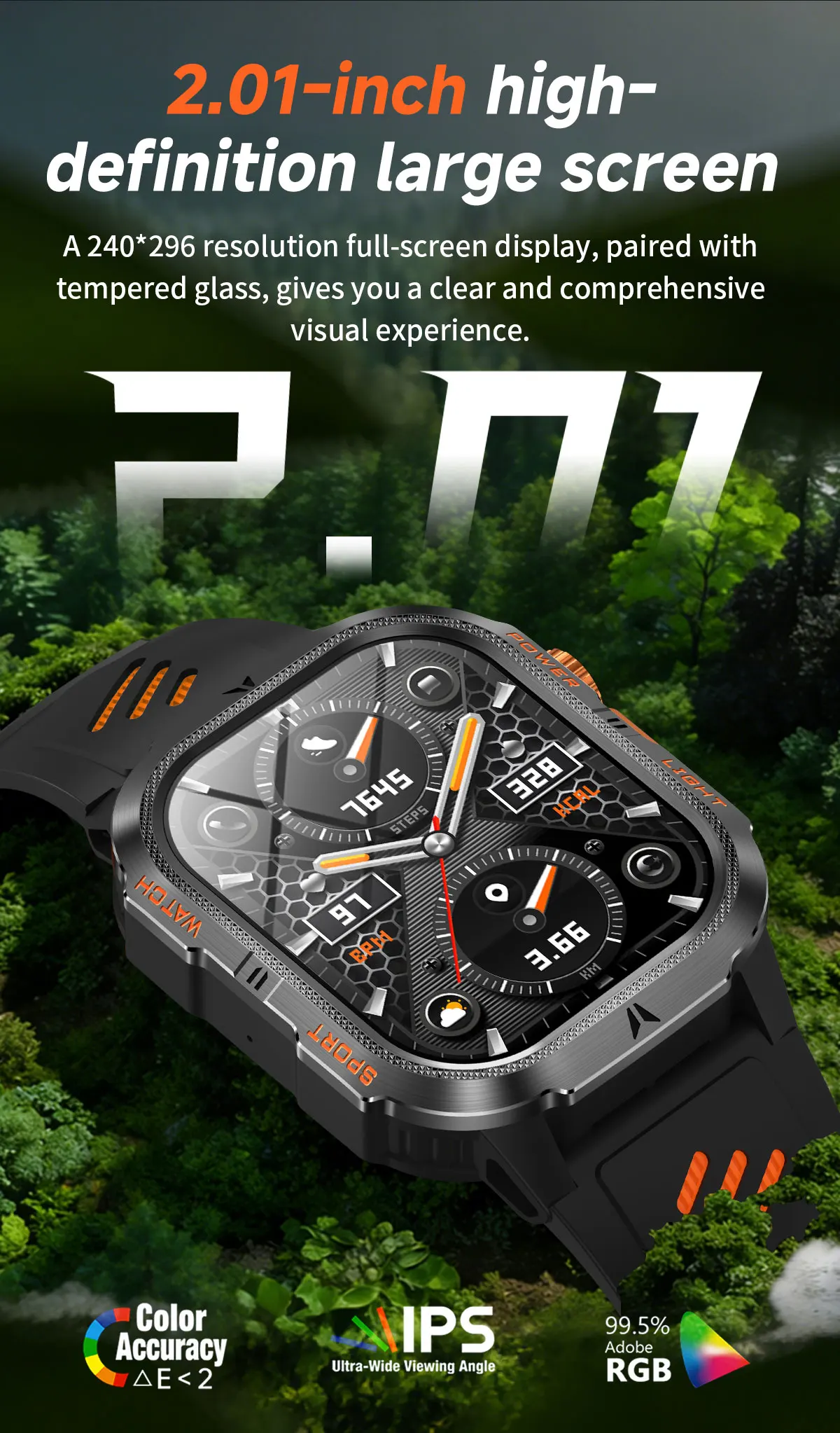 The 2026 New Smartwatch Features a 2.01-Inch High-Definition Screen and a 1200mAh Large Battery That Can Store Up to 40 Hours of