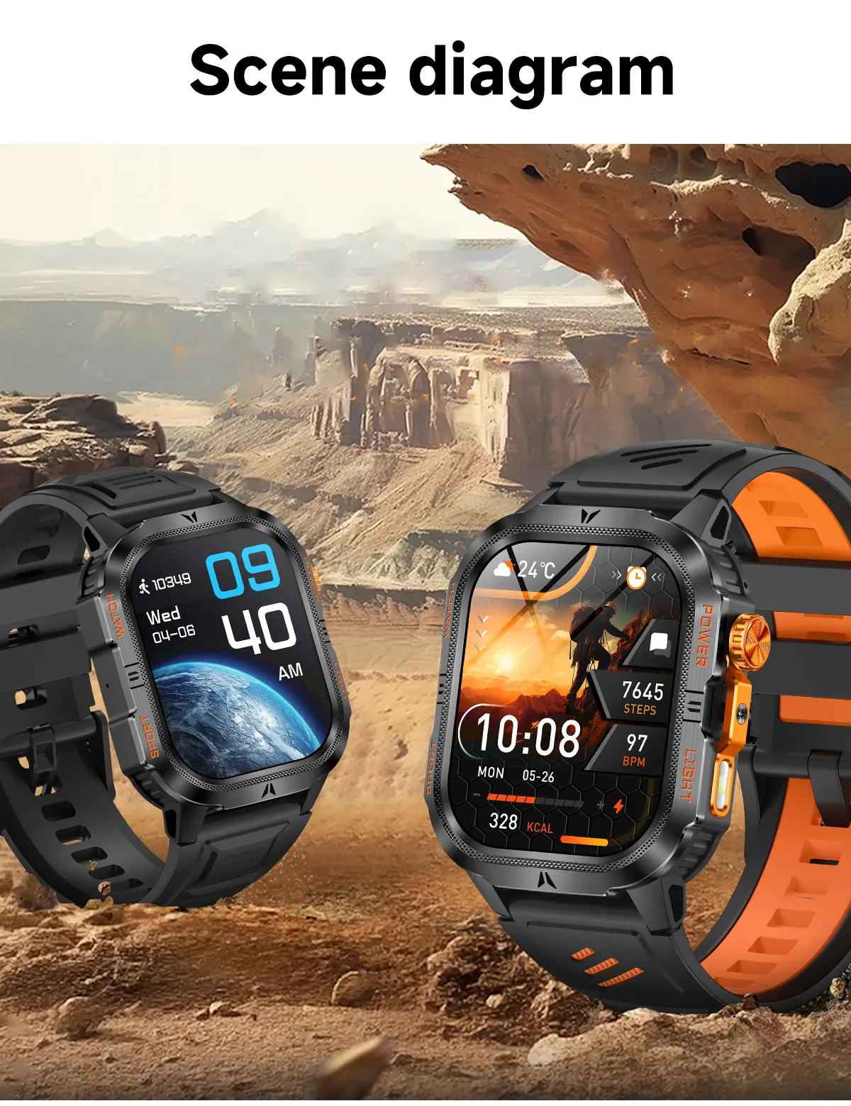The 2026 New Smartwatch Features a 2.01-Inch High-Definition Screen and a 1200mAh Large Battery That Can Store Up to 40 Hours of
