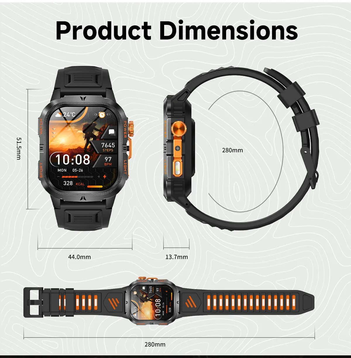 The 2026 New Smartwatch Features a 2.01-Inch High-Definition Screen and a 1200mAh Large Battery That Can Store Up to 40 Hours of