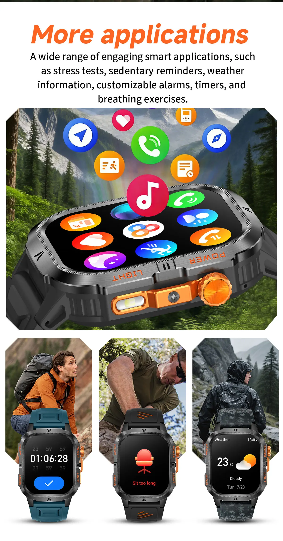 The 2026 New Smartwatch Features a 2.01-Inch High-Definition Screen and a 1200mAh Large Battery That Can Store Up to 40 Hours of