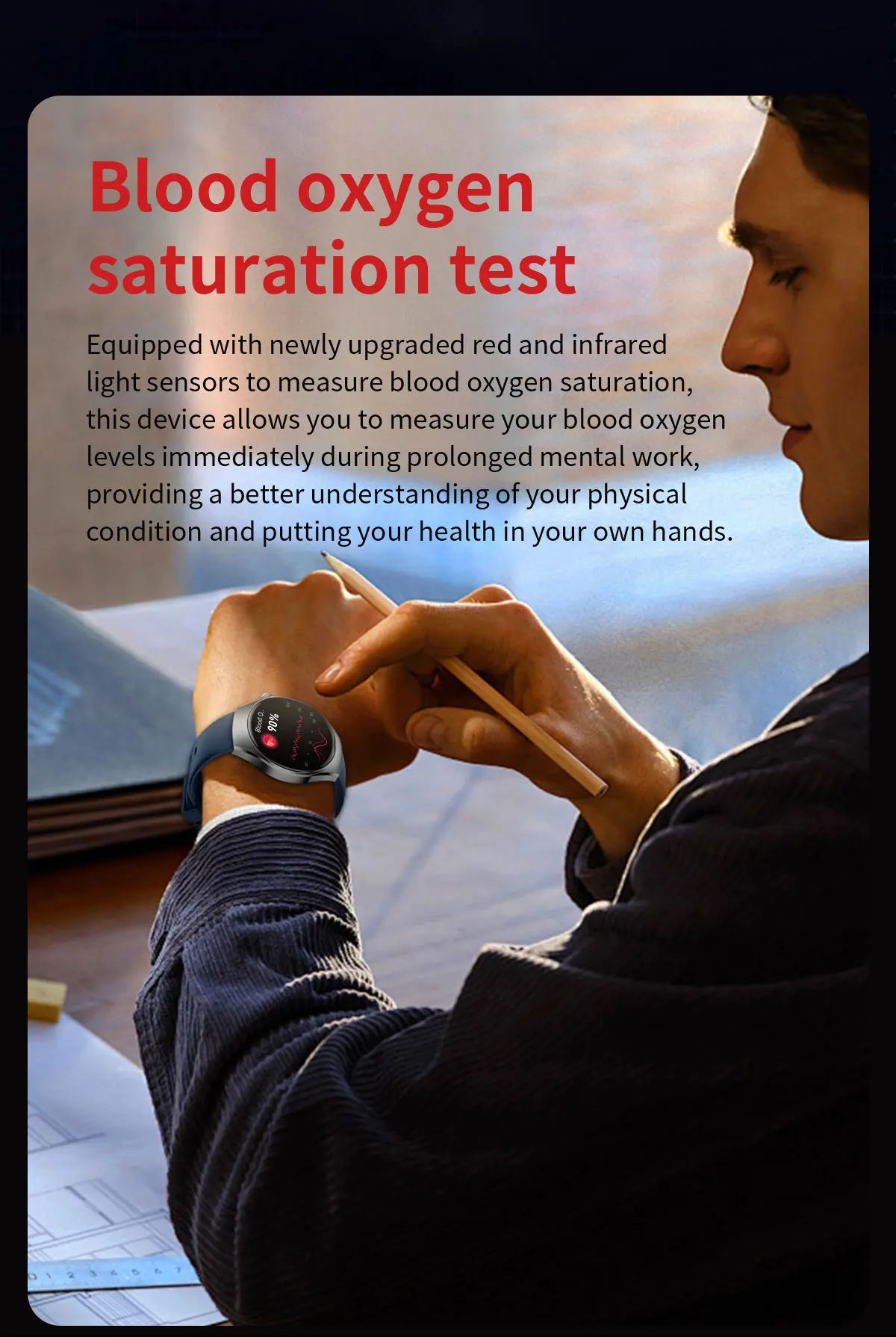 2026 New ECG Smart Watch Body Analysis Blood Oxygen Uric Acid Fatigue Detection Micro-Physical Examination Sapphire Smartwatches