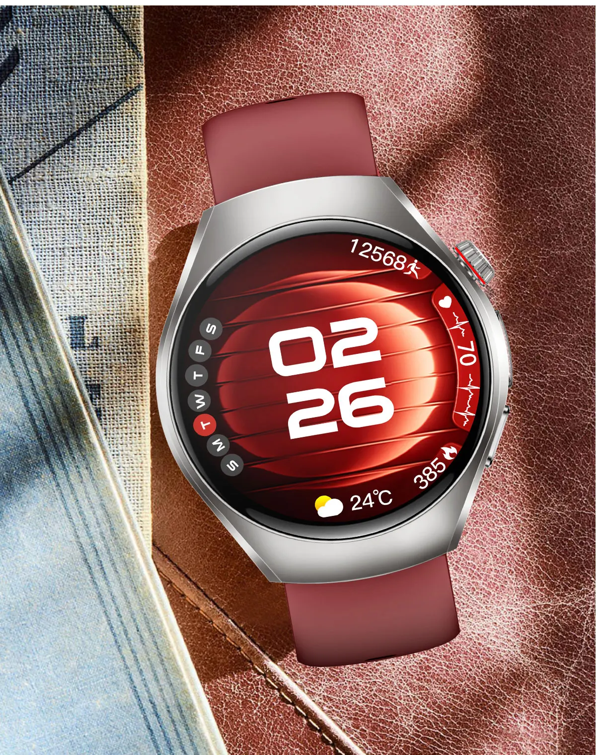 2026 New ECG Smart Watch Body Analysis Blood Oxygen Uric Acid Fatigue Detection Micro-Physical Examination Sapphire Smartwatches