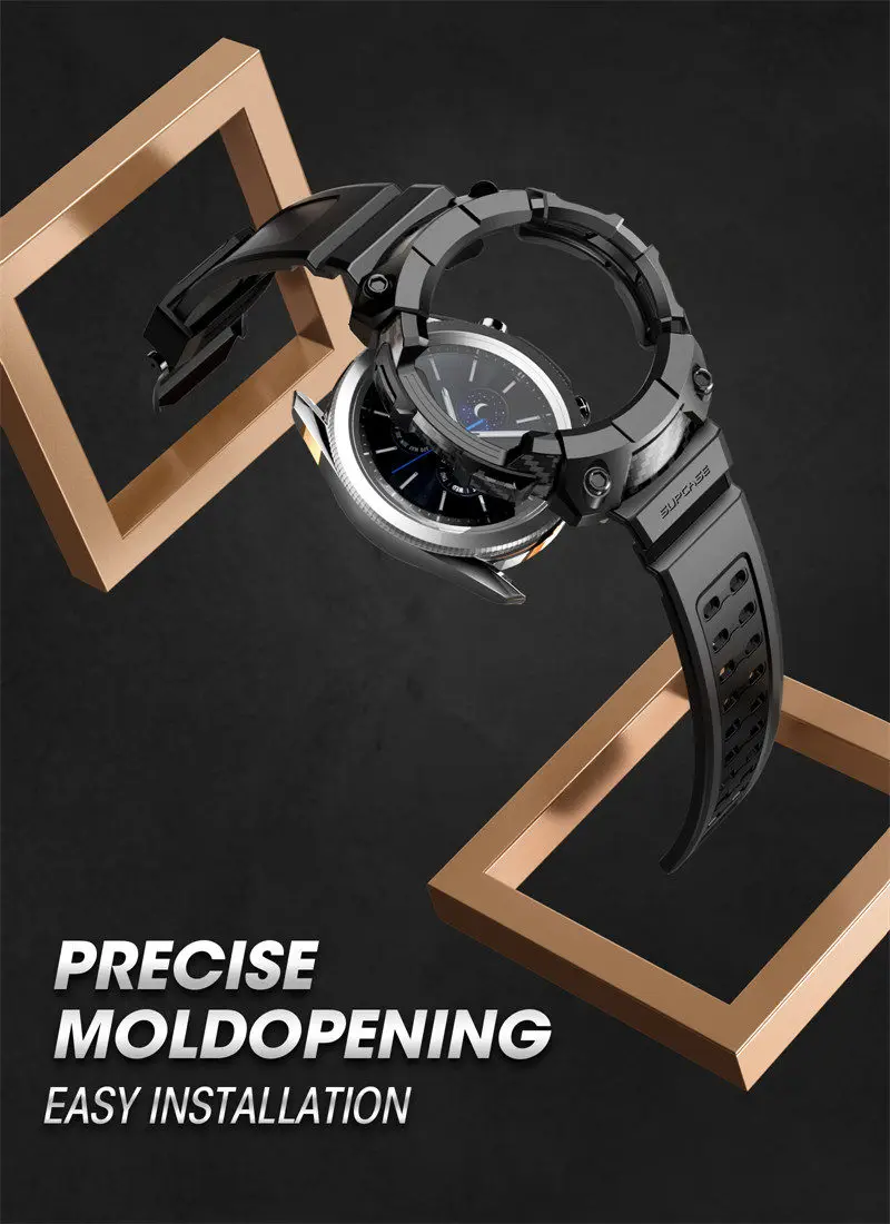 For Samsung Galaxy Watch 4 Classic Case 46mm (2021 Release) SUPCASE UB Pro Rugged Protective Cover with Watch Strap Bands