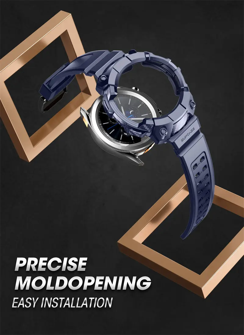 For Samsung Galaxy Watch 4 Classic Case 46mm (2021 Release) SUPCASE UB Pro Rugged Protective Cover with Watch Strap Bands