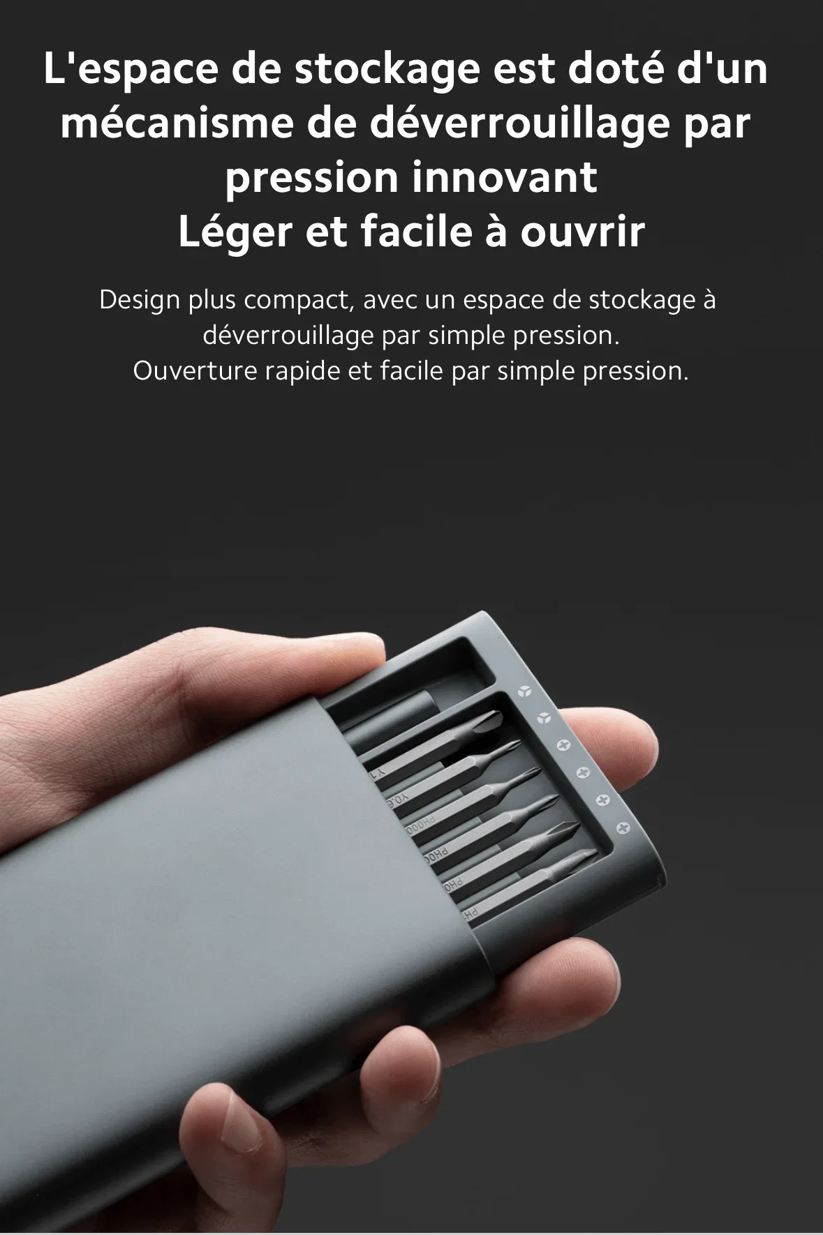 Mijia Precision Screwdriver Set Household Multi-function Repair Disassembly Tool Magnetic Suction Head Aluminum Alloy Box