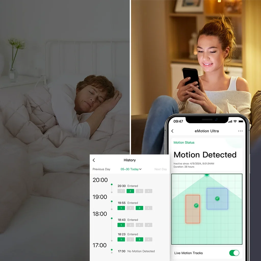 LinknLink EMotion Ultra 60GHz MmWave Radar WiFi Smart Presence Sensor, IR, Brightness, Temperature, Humidity, MQTT, Works with A