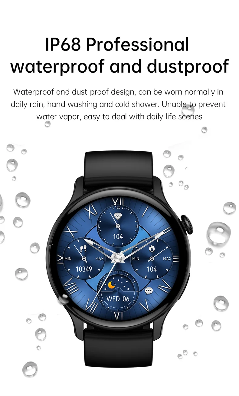 For IOS Android Real AMOLED Smart Watch Women 1.43 inch GPS Sport Screen Always Display NFC Bluetooth Call Smartwatch 2024
