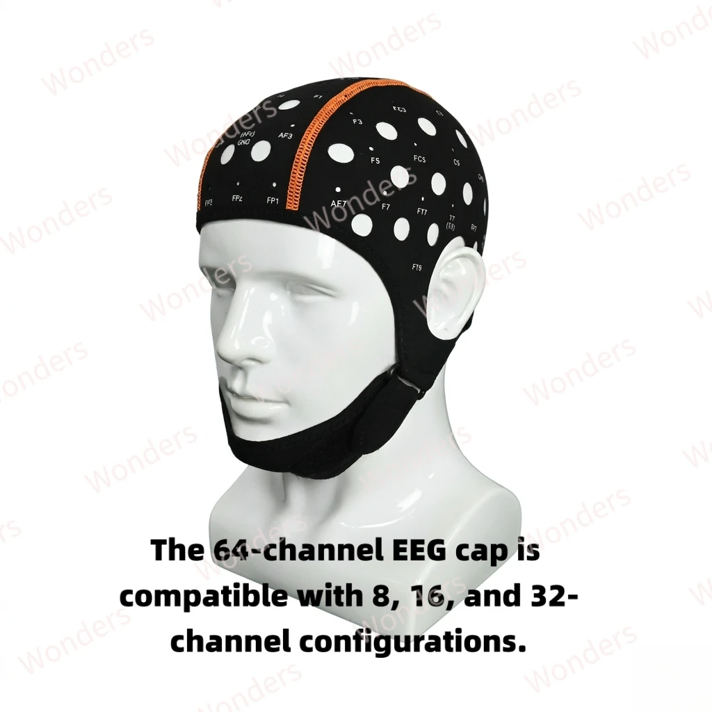 8/16/32/64 Channels EEG Cap Research-Grade Comfortable Brainwave Monitoring Caps Enhanced Signal Accuracy Reliable EEG Solution