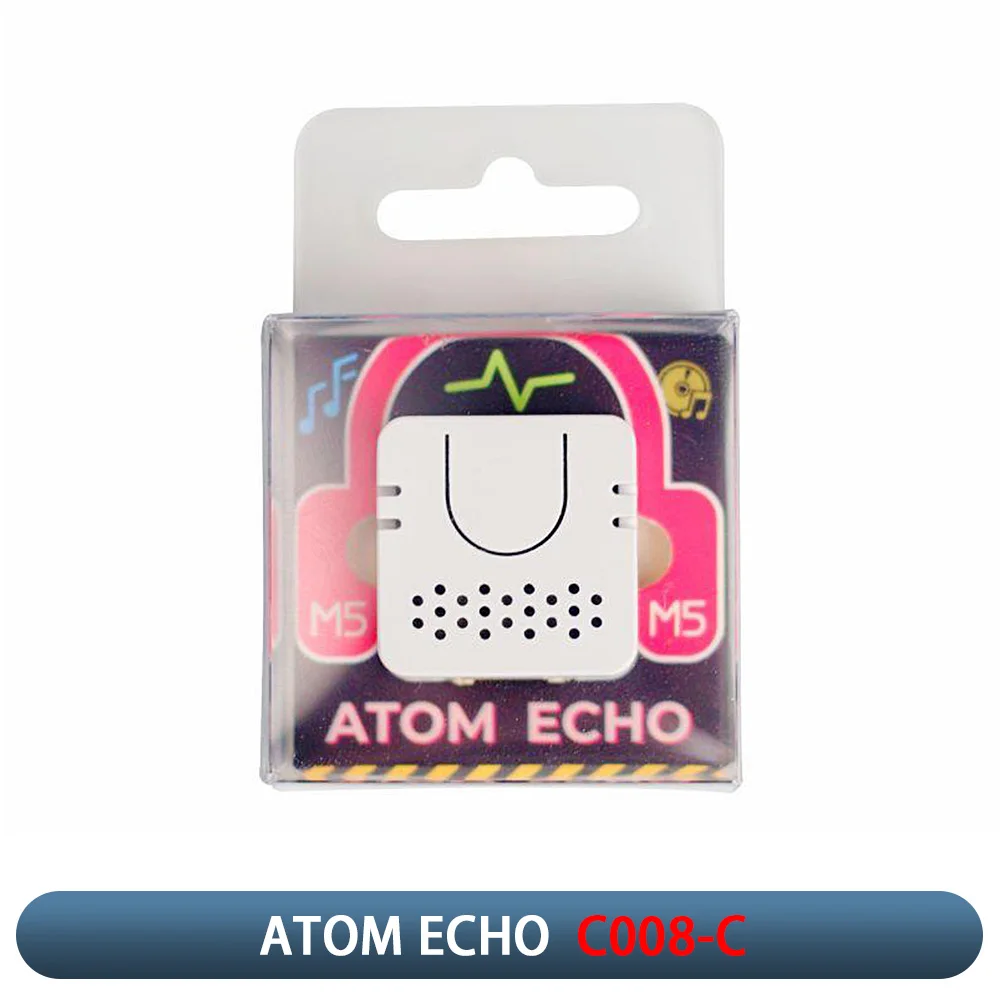 M5Stack ATOM Echo programmable Mini Smart Speaker ESP32 Voice Control Module with BLE/Wi-Fi for IoT Prototyping & DIY Projects