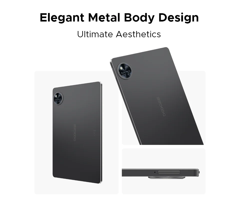 DOOGEE U11 Android 15 Tablet 11' Ultra-clear 90Hz Display 16GB(4+12) 128GB 8580mAh Battery Unisoc T606 Octa-core Dual Speaker