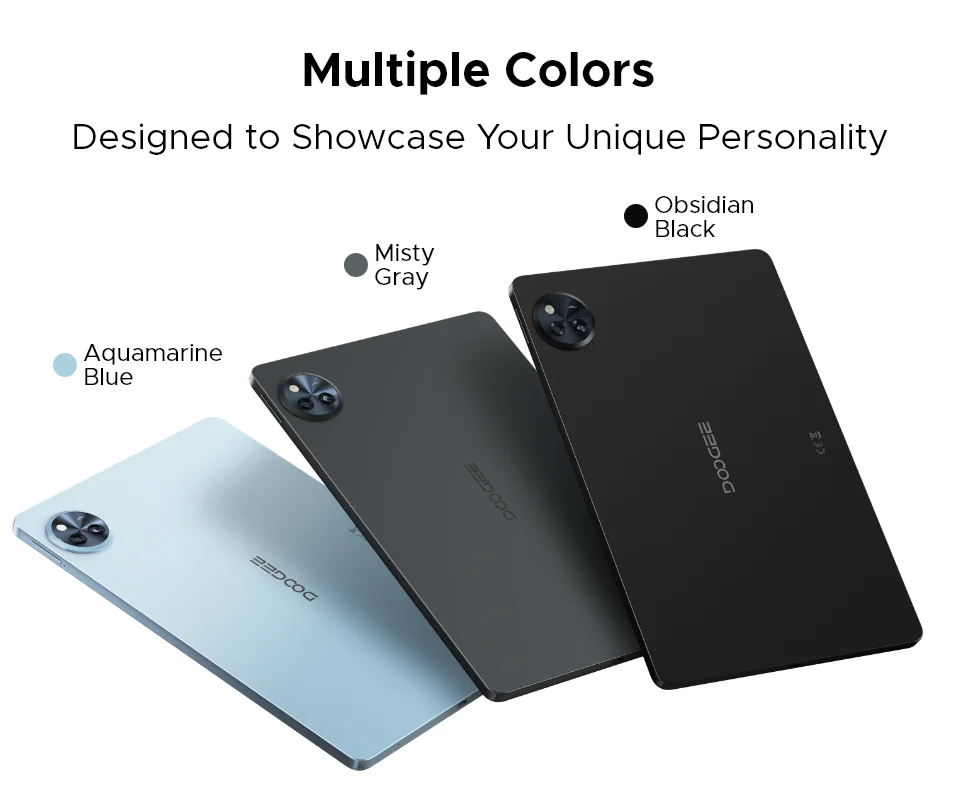 DOOGEE U11 Android 15 Tablet 11' Ultra-clear 90Hz Display 16GB(4+12) 128GB 8580mAh Battery Unisoc T606 Octa-core Dual Speaker
